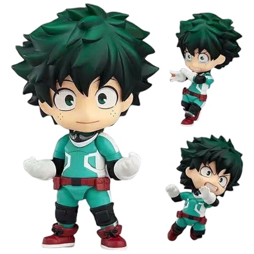 Epitome Midoriya Izuku Anime Figur MHA Actionfigur Q Version Bewegliche Gelenk-Actionfigur Anime Charaktere PVC Modell Statue Desktop Dekoration Sammlung Geschenke Fans von Epitome