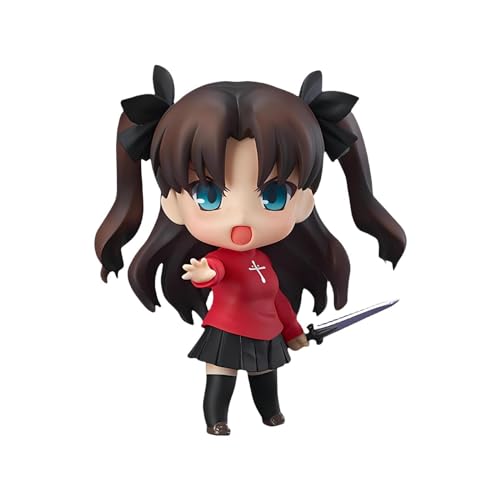 Epitome Tohsaka Rin Anime Charaktere Fgo Serie Charaktere Modelle Ornamente Beweglich Wechselbares Gesicht Desktop Dekoration Sammlerstücke 10 cm, Mehrfarbig von Epitome