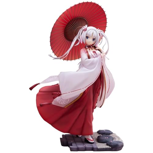 Epitome Tomotake Yoshino Anime Figur Yoshino Figur hält Regenschirm Kimono Mädchen Actionfigur Ersatzkopf PVC Modell Figur Sammlung Desktop Dekoration Geschenke für Fans von Epitome