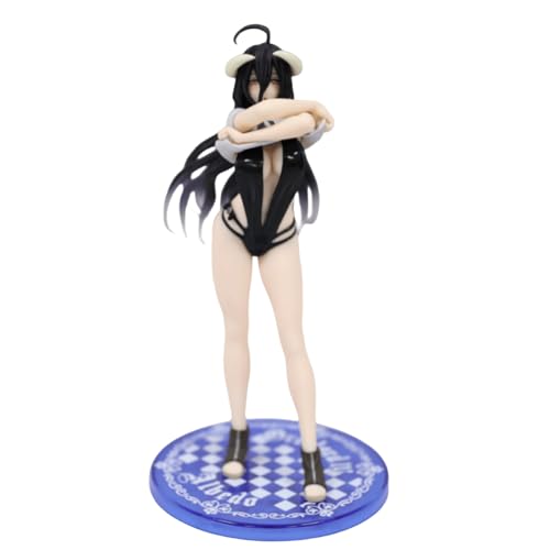 Overlord Anime-Figuren Albedo Badeanzug-Figuren, PVC-Statue, 20 cm, geeignet für Fans zum Sammeln von Geschenken von Epitome