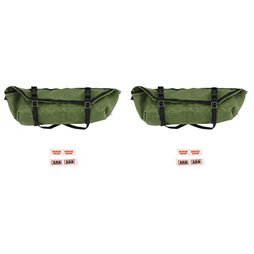Epodmalx 2 x Zelt Aufbewahrungstasche mit Markise Dachtasche Gepäcktasche Campingausrüstung für 1/10 RC Raupwagen AXIAL SCX10 TRX4 3 von Epodmalx