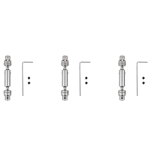 Epodmalx 3X Upgrade der CVD Antrieb Welle Aus Metall für D12 C24 C34 B14 B24 B16 B36 MN D90 MN99S RC Auto Teile Zubehör, Silber von Epodmalx