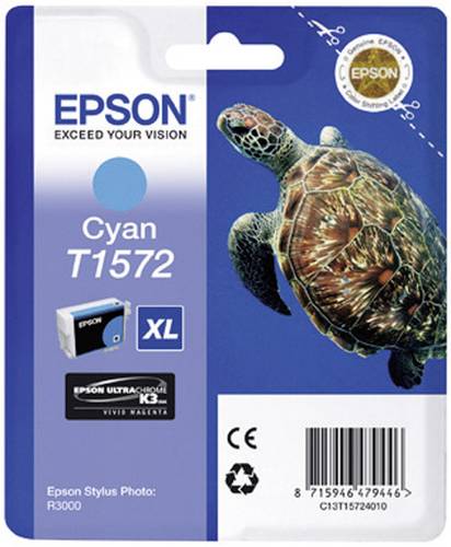 Epson Druckerpatrone T1572 XL Original Cyan C13T15724010 von Epson