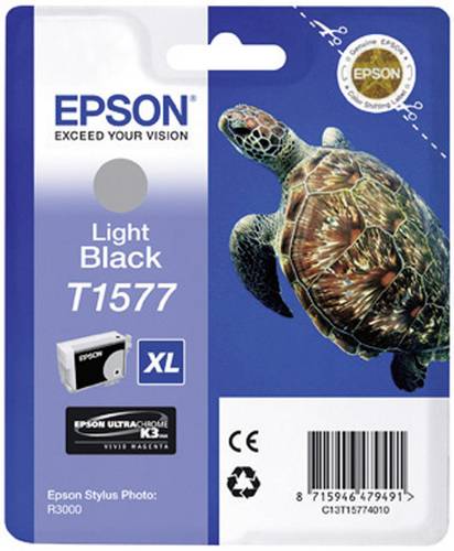 Epson Druckerpatrone T1577 XL Original Light Schwarz C13T15774010 von Epson