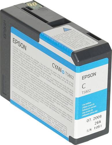 Epson Druckerpatrone T5802 Original Cyan C13T580200 von Epson