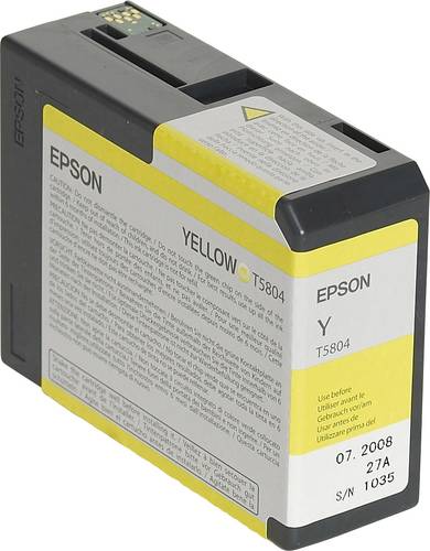 Epson Druckerpatrone T5804 Original Gelb C13T580400 von Epson