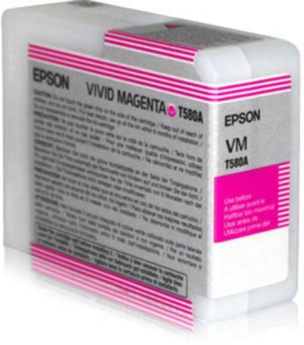 Epson Druckerpatrone T580A Original Vivid Magenta C13T580A00 von Epson