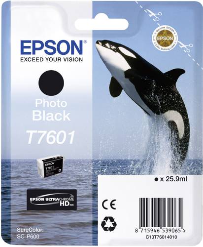 Epson Druckerpatrone T7601 Original Foto Schwarz C13T76014010 von Epson