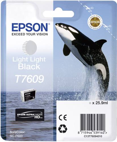 Epson Druckerpatrone T7609 Original Light Light Schwarz C13T76094010 von Epson