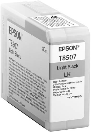 Epson Druckerpatrone T8507 Original Light Schwarz C13T850700 von Epson