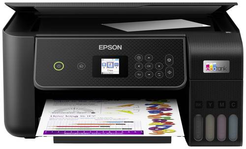 Epson EcoTank ET-2870 Inkjet MFP Multifunktionsdrucker Tintenstrahl Farbe A4 Drucker, Scanner, Kopie von Epson