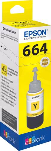 Epson C13T66444010 664 EcoTank Nachfülltinte Original Gelb 70ml von Epson