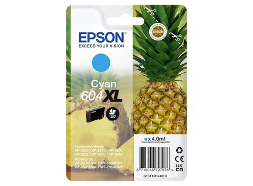 Epson Druckerpatrone T10H2, 604XL Original Cyan C13T10H24010 von Epson