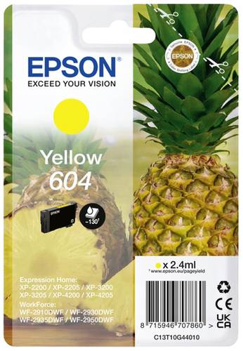 Epson Druckerpatrone T10G4, 604 Original Gelb C13T10G44010 von Epson