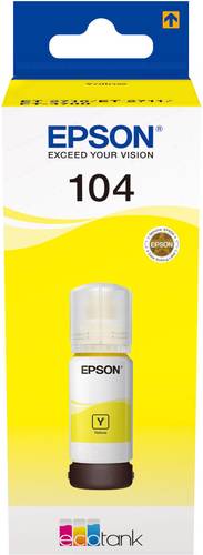 Epson C13T00P440 104 EcoTank Nachfülltinte Original Gelb 65ml von Epson