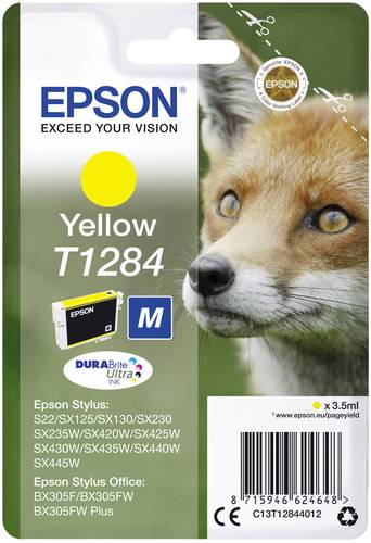 Epson Druckerpatrone T1284 Original Gelb C13T12844012 von Epson