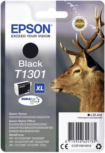 Epson Druckerpatrone T1301 Original Schwarz C13T13014012 von Epson