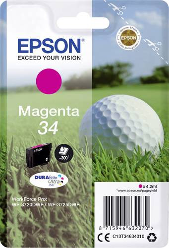 Epson Druckerpatrone T3463, 34 Original Magenta C13T34634010 von Epson