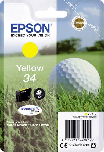 Epson Druckerpatrone T3464, 34 Original Gelb C13T34644010 von Epson