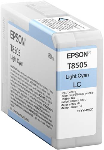 Epson Druckerpatrone T8505 Original Hell Cyan C13T850500 von Epson