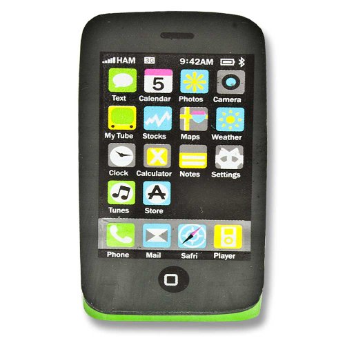 Radiergummi Handy Smartphone Touch Handy Mobile Phone grün von Eqinoxe cadeaux