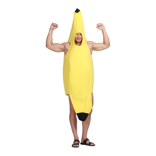 EraSpooky Banane Kostüm für Unisex Gelb Frucht EraSpooky Banane Kostüm für Unisex Gelb Frucht von EraSpooky