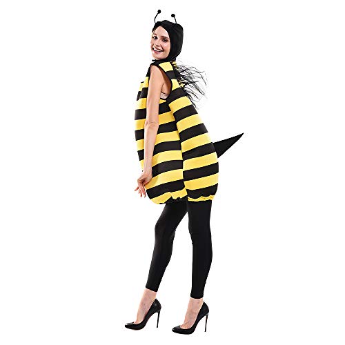 EraSpooky Biene Kostüm Halloween Bienchen Bienenkostüm für Erwachsene Unisex EraSpooky Biene Kostüm Halloween Bienchen Bienenkostüm für Erwachsene Unisex von EraSpooky