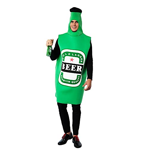 EraSpooky Bierflasche Kostüm Für Erwachsene Lustiges Party Outfit Halloween Kleidung von EraSpooky