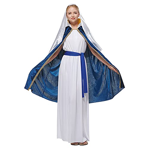 EraSpooky Erwachsene Damen Jungfrau Maria Halloween Cosplay Kostüm Osterkostüm von EraSpooky