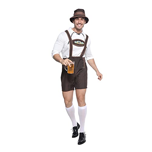 EraSpooky Erwachsene Herren Oktoberfest Kostüm Bayerische Tracht Bierfest Volksfest Mottoparty Karneval von EraSpooky