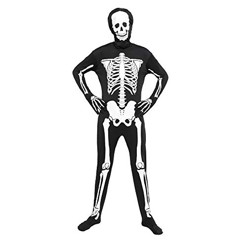 EraSpooky Halloween Leuchtendes Skelett Bodysuit Herren Karneval Fasching Verkleidung Kostüm von EraSpooky