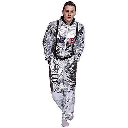EraSpooky Herren Astronaut Kostüm Weltall Raumfahrer Anzug Spaceman Overall Outfit EraSpooky Herren Astronaut Kostüm Weltall Raumfahrer Anzug Spaceman Overall Outfit von EraSpooky