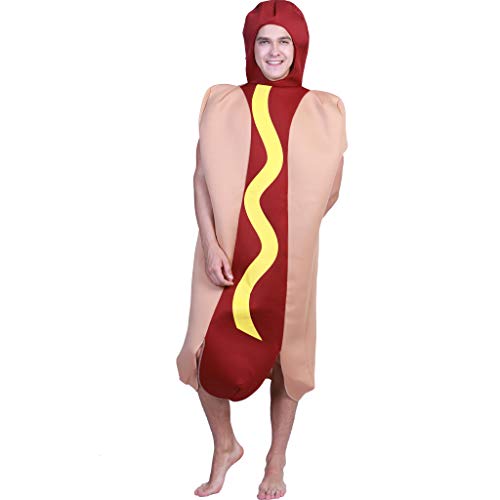 EraSpooky Herren Hot Dog Halloween Kostüm Essen Kostüm Outfit von EraSpooky