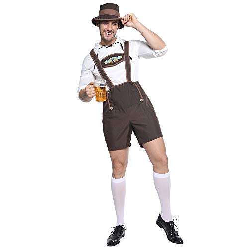 EraSpooky Herren Oktoberfest Bayerisches Kostüm Faschingskostüme Cosplay Party Karneval Fastnacht Kleidung für Erwachsene von EraSpooky