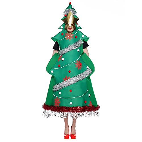 EraSpooky Weihnachtsbaum Kostüm für Erwachsene Unisex Weihnachtsfeier Kostüm von EraSpooky