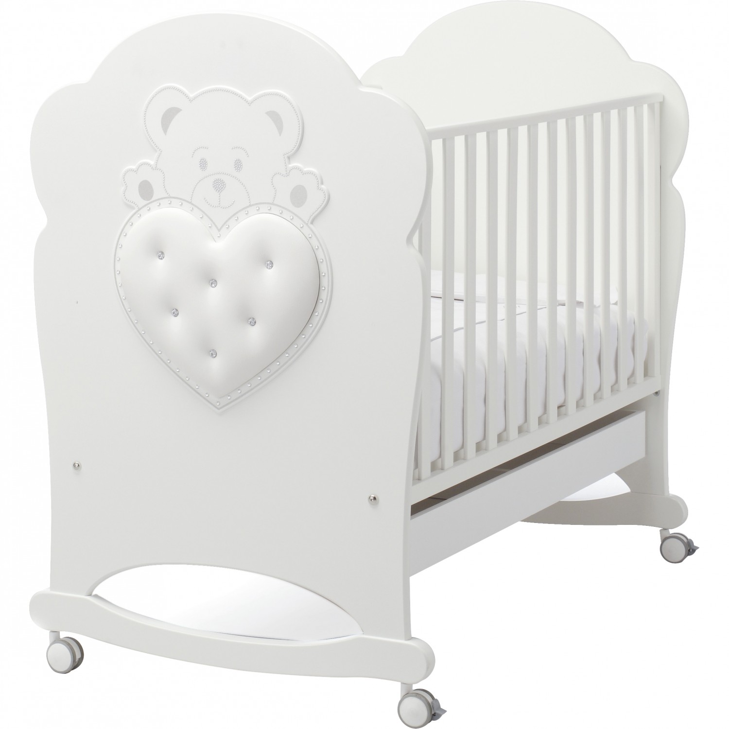 Erbesi Elite White Cot von Erbesi