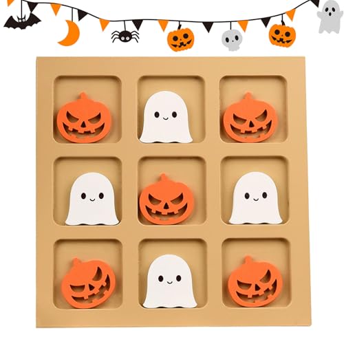 Erconsso Brettspiele - Strategisches Holz XO Schachspiel - Halloween Reiseschach Spielzeug Für Schule Nacht Abendessen Genuss Zu Hause Auto Camping Und Flugzeug Erconsso Brettspiele - Strategisches Holz XO Schachspiel - Halloween Reiseschach Spielzeug Für Schule Nacht Abendessen Genuss Zu Hause Auto Camping Und Flugzeug von Erconsso