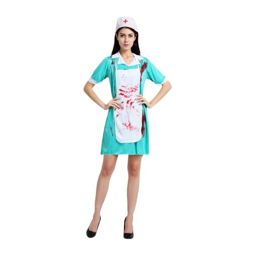 Erconsso Doktor Halloween-Kostüm, blutige , Cosplay-Kostüm, Verkleidungs-Set, Cosplay-Requisite für Damen, Mädchen, Teenager, , Herren, Karneval, Schulveranstaltungen Erconsso Doktor Halloween-Kostüm, blutige , Cosplay-Kostüm, Verkleidungs-Set, Cosplay-Requisite für Damen, Mädchen, Teenager, , Herren, Karneval, Schulveranstaltungen von Erconsso