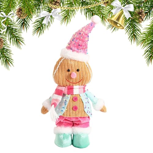 Erconsso Gingerbread Man Plüschtier | Weihnachtsschmuck Plüsch - Kuscheliges Festtagsgeschenk Für Kinder Mädchen Familie Erconsso Gingerbread Man Plüschtier | Weihnachtsschmuck Plüsch - Kuscheliges Festtagsgeschenk Für Kinder Mädchen Familie von Erconsso