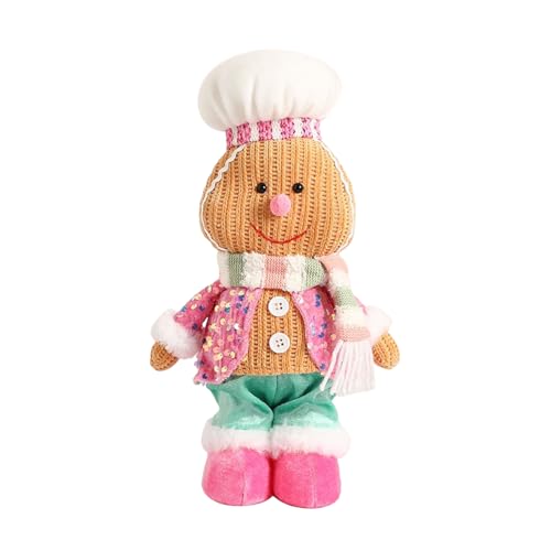 Erconsso Gingerbread Plüschtier | Weihnachts Gingerbread Stofftier,Kuschelweiche Puppe Saisonale Deko Für Kinder Mädchen Jugendliche Kleinkinder Freunde Erconsso Gingerbread Plüschtier | Weihnachts Gingerbread Stofftier,Kuschelweiche Puppe Saisonale Deko Für Kinder Mädchen Jugendliche Kleinkinder Freunde von Erconsso