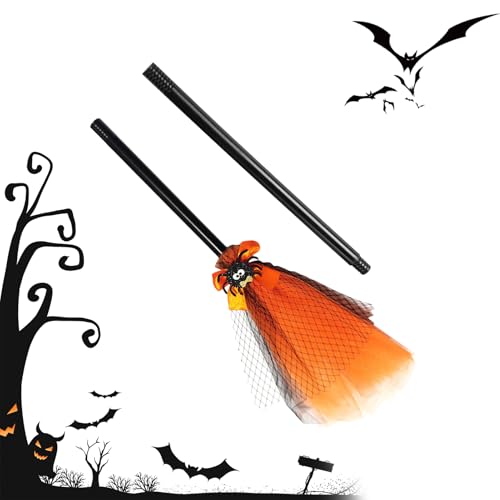 Erconsso Kinder Halloween Hexenbesen - Hexenkostüm Besen für Kinder,Rollenspiel Zubehör für Cosplay, Süßes oder Saures, Geisterhaus, Aufführungen und Festivals für, und Kleinkinder Erconsso Kinder Halloween Hexenbesen - Hexenkostüm Besen für Kinder,Rollenspiel Zubehör für Cosplay, Süßes oder Saures, Geisterhaus, Aufführungen und Festivals für, und Kleinkinder von Erconsso