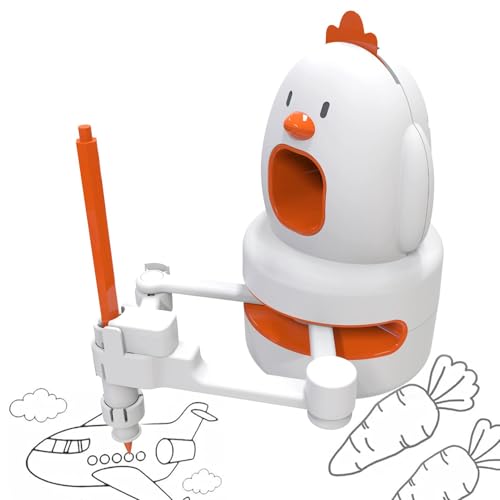 Erconsso Lernender Zeichenroboter, Roboterschublade für Kinder, Intelligenter Zeichenroboter, Pädagogischer intelligenter Zeichenroboter, Roboter-Schubladenspielzeug, enthält 130 Zeichenkarten, 1 von Erconsso