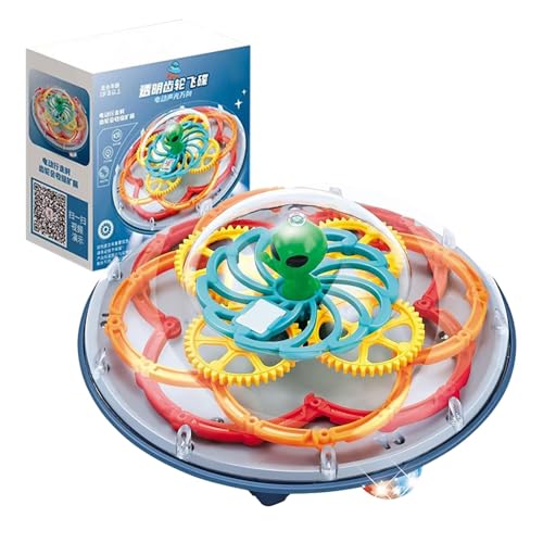 Erconsso Leuchtende Flugscheibe,Leuchtendes Flugscheibenspielzeug,Clear Music Flying Disc - Im Dunkeln leuchtende Outdoor-Spiele, Cooles Spielzeug, lustige Weihnachtsspiele, interaktive Flugscheibe von Erconsso