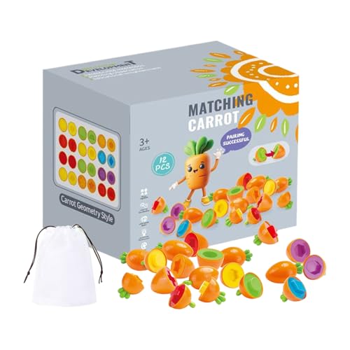 Erconsso Matching Egg - Partyspielzeug Formensortierer Sensorikspielzeug,Glattes Lustiges Kinder Knobelspiel Für Ostern Erntedank Kindertag Feste Erconsso Matching Egg - Partyspielzeug Formensortierer Sensorikspielzeug,Glattes Lustiges Kinder Knobelspiel Für Ostern Erntedank Kindertag Feste von Erconsso