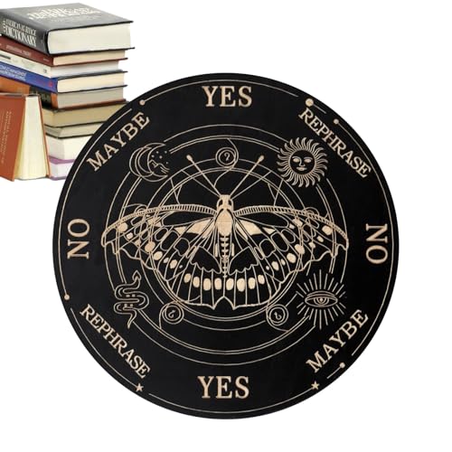 Erconsso Pendelbrett für Wahrsagerei und Orakel,Entscheidungshilfe Pendelplatte Dekorative Holztafel Mit Gravur | Ouija Brettspiel Wahrsagung Für Anfänger & Freunde Erconsso Pendelbrett für Wahrsagerei und Orakel,Entscheidungshilfe Pendelplatte Dekorative Holztafel Mit Gravur | Ouija Brettspiel Wahrsagung Für Anfänger & Freunde von Erconsso