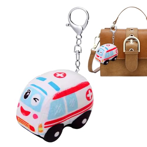 Erconsso Plüsch Schlüsselanhänger,Plüsch Feuerwehrfahrzeug Puppe Spielzeug - Lernspielzeug zum Lernen für und Mädchen Vorschulkinder für Rucksack Handtasche Geldbörse für Reise Urlaub und Erconsso Plüsch Schlüsselanhänger,Plüsch Feuerwehrfahrzeug Puppe Spielzeug - Lernspielzeug zum Lernen für und Mädchen Vorschulkinder für Rucksack Handtasche Geldbörse für Reise Urlaub und von Erconsso