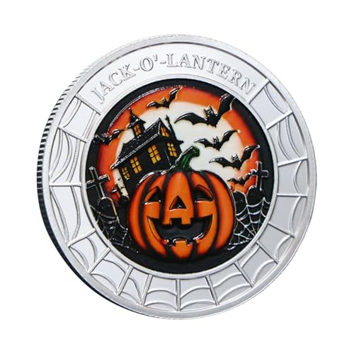 Erconsso Sammelmünze - Halloween Spaß Metall Prägeplakette | Originelles Spielzeug Erinnerungsstück Als Deko Für Zuhause Festliche Für Erwachsene Und Kinder Erconsso Sammelmünze - Halloween Spaß Metall Prägeplakette | Originelles Spielzeug Erinnerungsstück Als Deko Für Zuhause Festliche Für Erwachsene Und Kinder von Erconsso