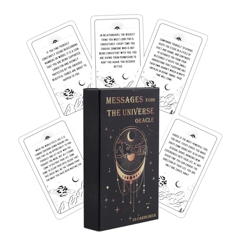 Erconsso Tarotkartenset - Wahrsage-Brettspiel - Unterhaltungsspiel Karten Zur Wahrsagerei, 54 Karten Kartendeck Für Feste Und Geschenkideen Erconsso Tarotkartenset - Wahrsage-Brettspiel - Unterhaltungsspiel Karten Zur Wahrsagerei, 54 Karten Kartendeck Für Feste Und Geschenkideen von Erconsso