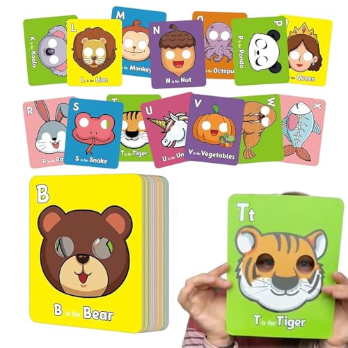 Erconsso Tierkarten, Tier Alphabet Karten Für Kinder 3-5 Jahre, Pädagogisches Interaktives Spielzeug Für Geburtstag Reisen Kindergarten Autofahrten Weihnachten Klassenzimmer Vorschule Heimunterricht Erconsso Tierkarten, Tier Alphabet Karten Für Kinder 3-5 Jahre, Pädagogisches Interaktives Spielzeug Für Geburtstag Reisen Kindergarten Autofahrten Weihnachten Klassenzimmer Vorschule Heimunterricht von Erconsso
