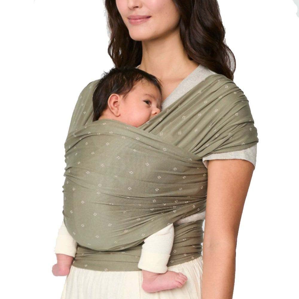 Ergobaby Aura Wrap Knit Tragetuch, Olive Diamonds von Ergobaby